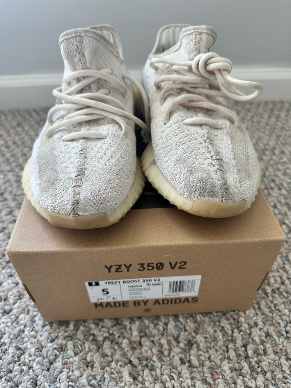 Adidas Yeezy Boost 350 V2 Men’s Sneakers in Bone Color